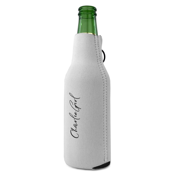 Custom Design - Zipper Bottle Cooler - ANGLE (bottle)