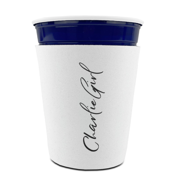 Custom Design - Party Cup Sleeves - without bottom - Front (On Cup)