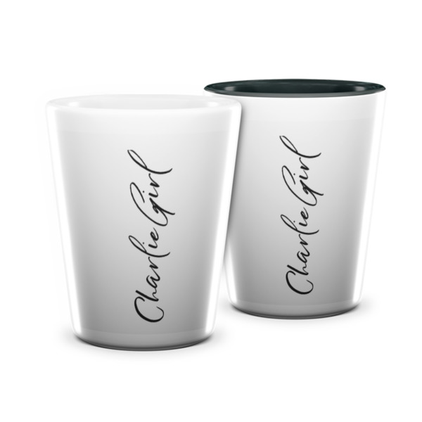 Custom Design Your Own Ceramic Shot Glass - 1.5 oz