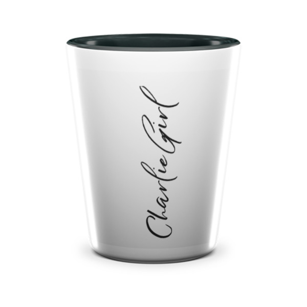 Custom Design - Ceramic Shot Glass - Two Tone - Front