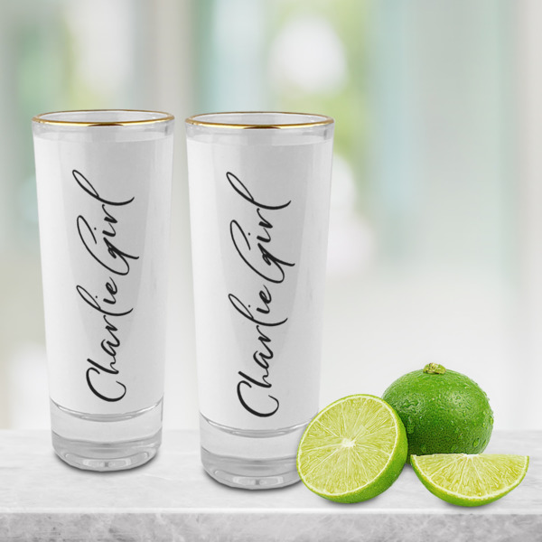 Custom Design - Glass Shot Glass - 2oz - Lifestyle