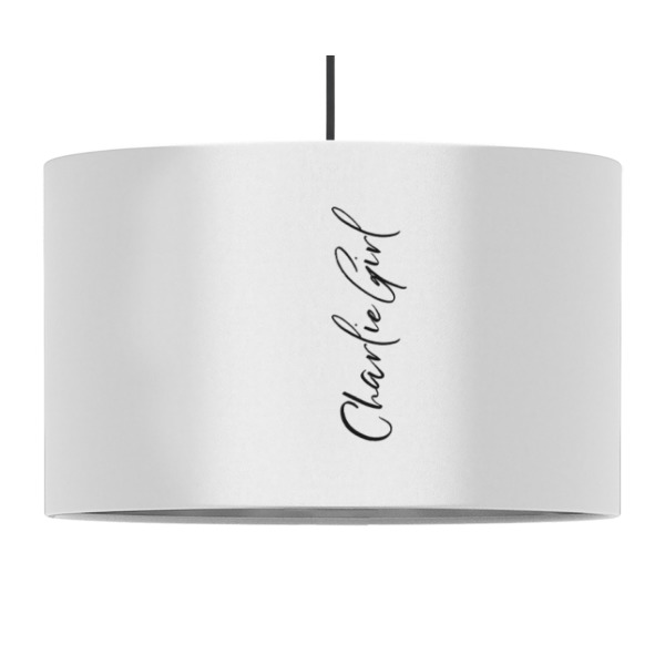 Custom Design - 12" Drum Lampshade - PENDANT (Fabric)