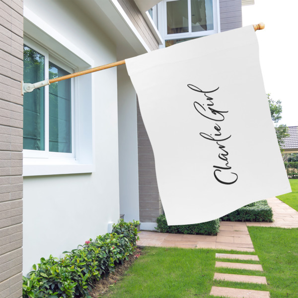 Custom Design - House Flags - Single Sided - LIFESTYLE