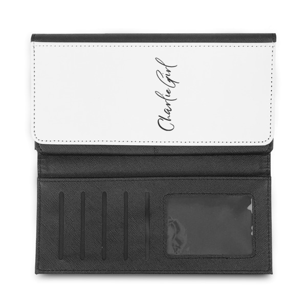 Custom Design - Ladies Wallet - Half Way Open