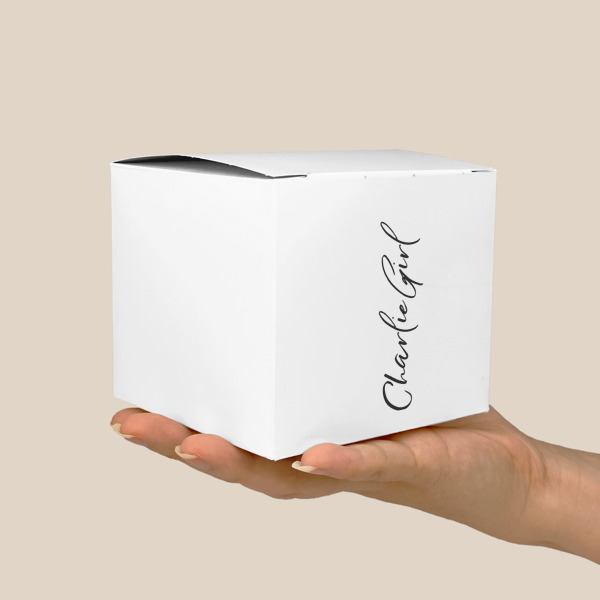 Custom Design - Cube Favor Gift Box - Scale View
