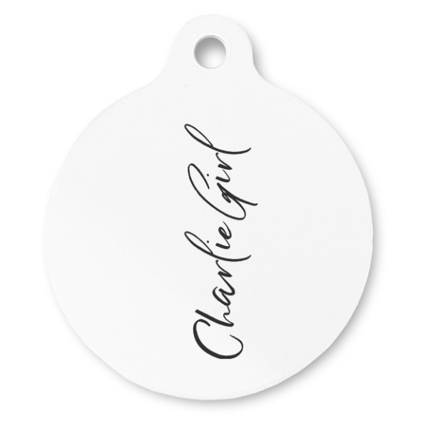 Custom Design Your Own Round Pet ID Tag