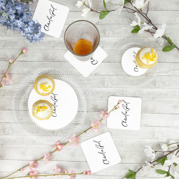 Custom Design - Plastic Party Appetizer & Dessert Plates - In Context