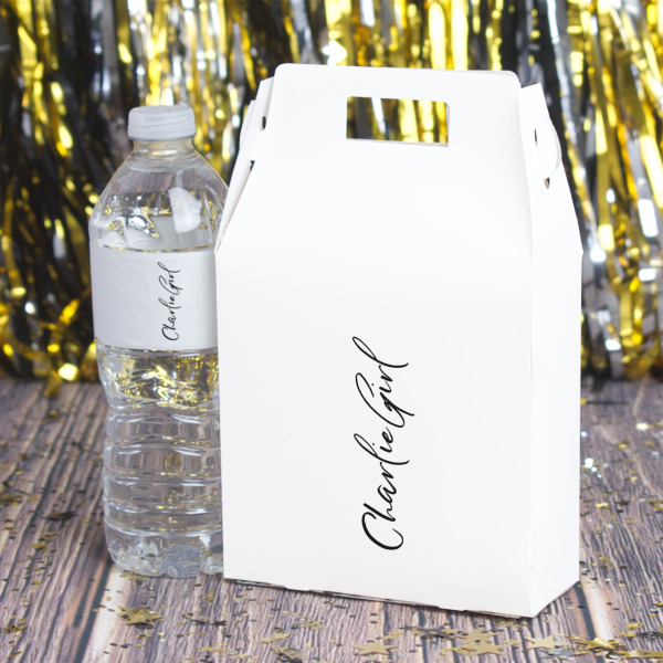 Custom Design - Gable Favor Box - In Context