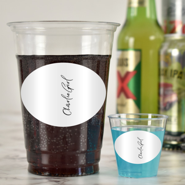 Custom Design - Plastic Shot Glasses - In Context