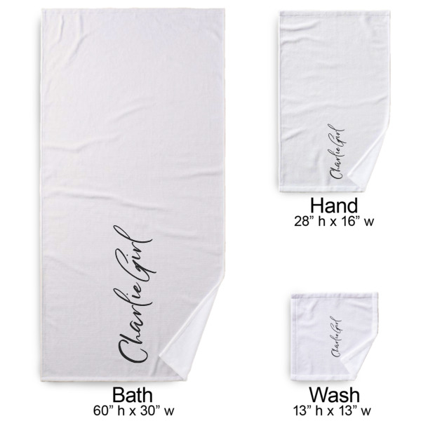 Custom Design - Bath Towel Sets - 3-piece - Approval