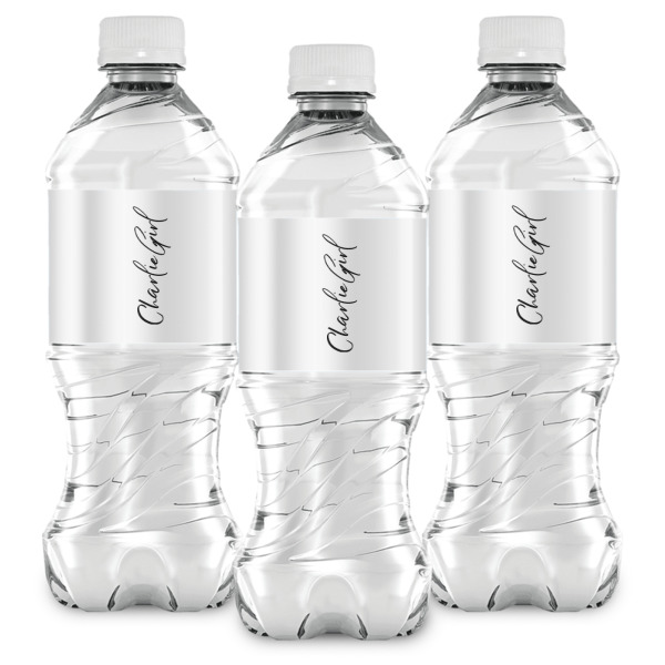 Custom Design - Water Bottle Labels - Front View