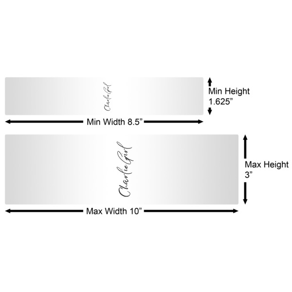 Custom Design - Water Bottle Labels w/ Dimensions