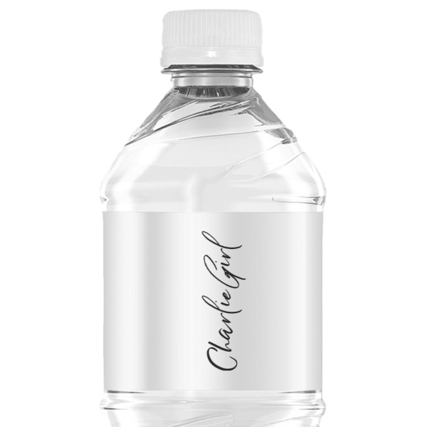 Custom Design - Water Bottle Label - Single Front