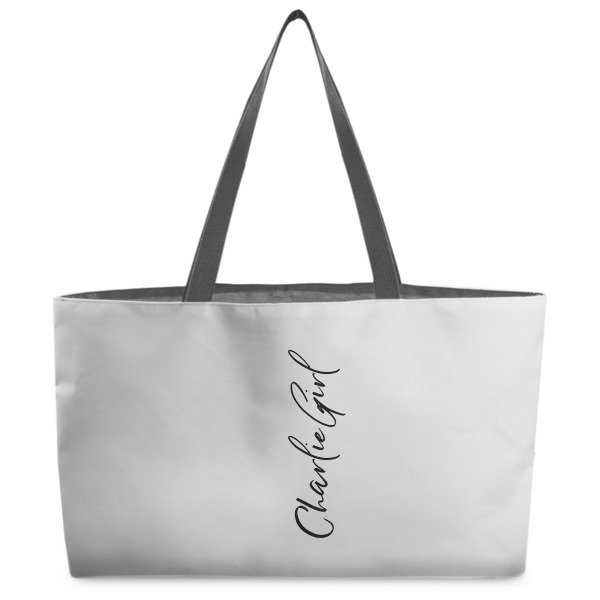 Custom Design Your Own Beach Totes Bag - w/ Black Handles