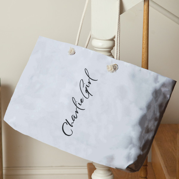 Custom Design - Large Rope Tote - Life Style