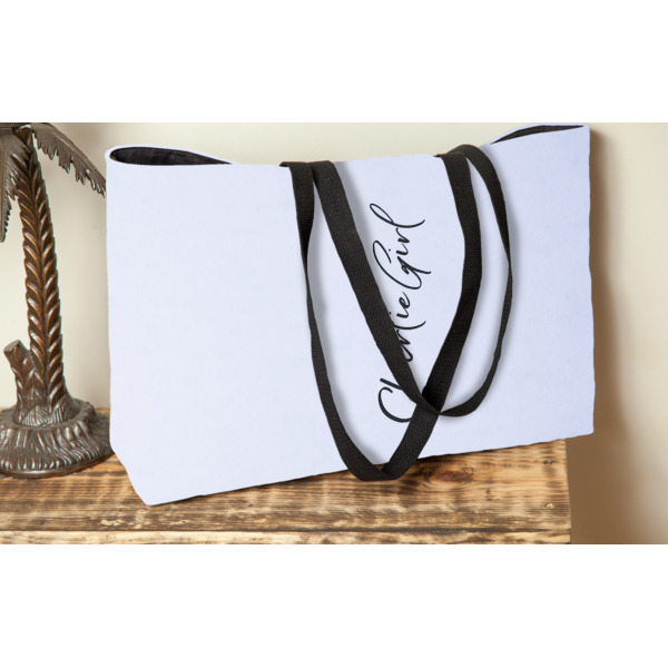 Custom Design - Tote w/Black Handles - Lifestyle View