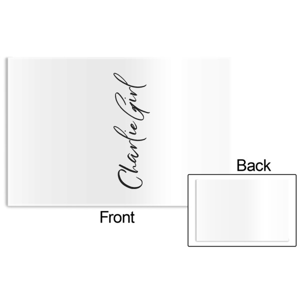 Custom Design - Disposable Paper Placemat - Front & Back