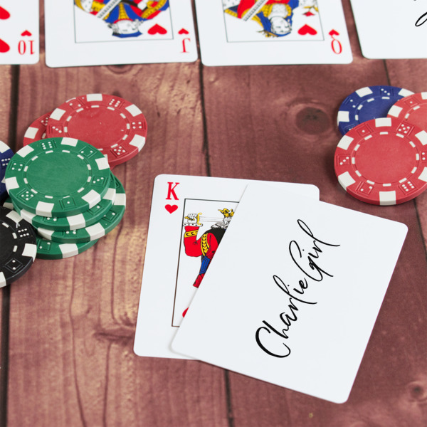 Custom Design - On Table with Poker Chips