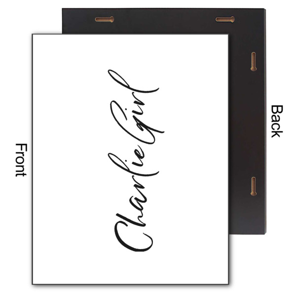 Custom Design - 11x14 Wood Print - Front & Back View