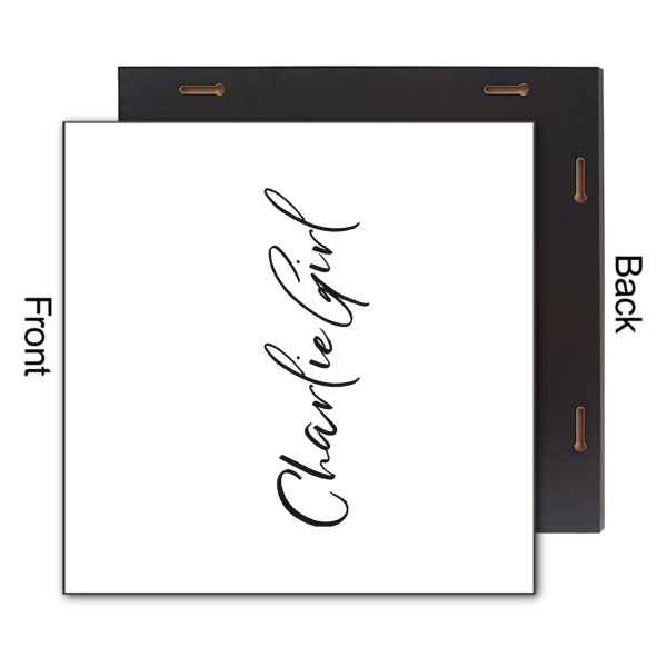 Custom Design - 12x12 Wood Print - Front & Back View