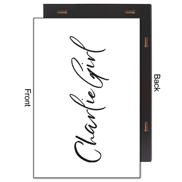 Custom Design - 20x30 Wood Print - Front & Back View