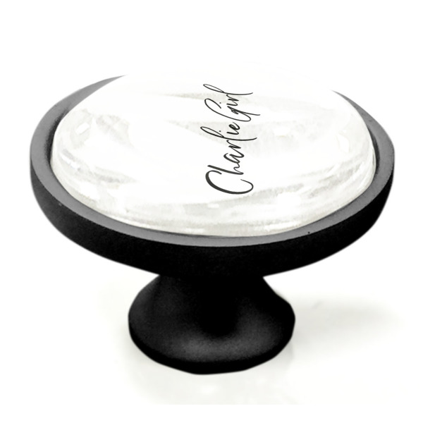 Custom Design - Black Custom Cabinet Knob (Side)