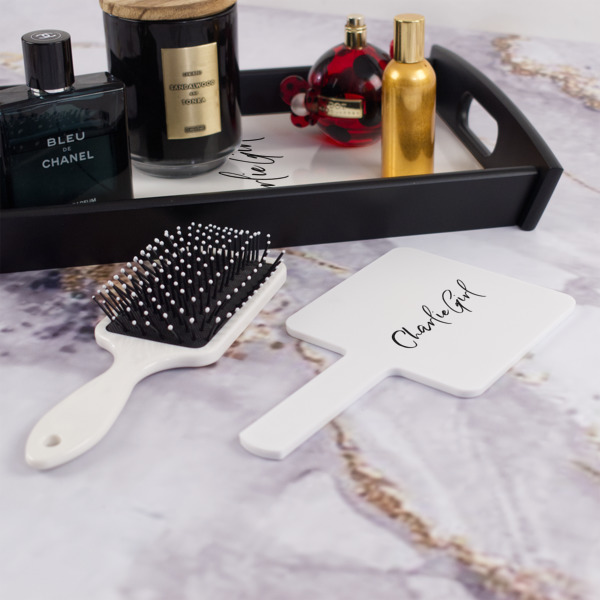 Custom Design - Hand Mirror - With Hair Brush
