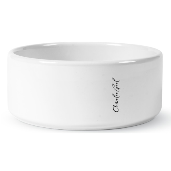 Custom Design - Ceramic Dog Bowl - Medium - Front