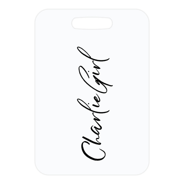 Custom Design - Metal Luggage Tag - Front Without Strap
