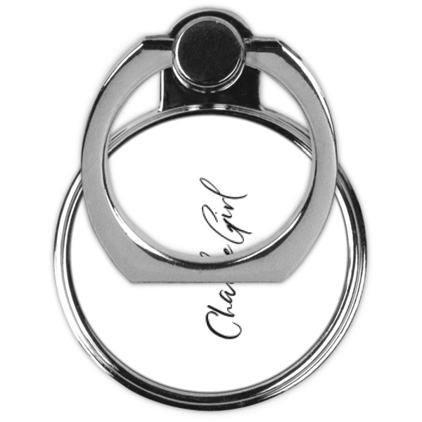 Custom Design - Cell Phone Ring Stand & Holder - Front (Collapsed)