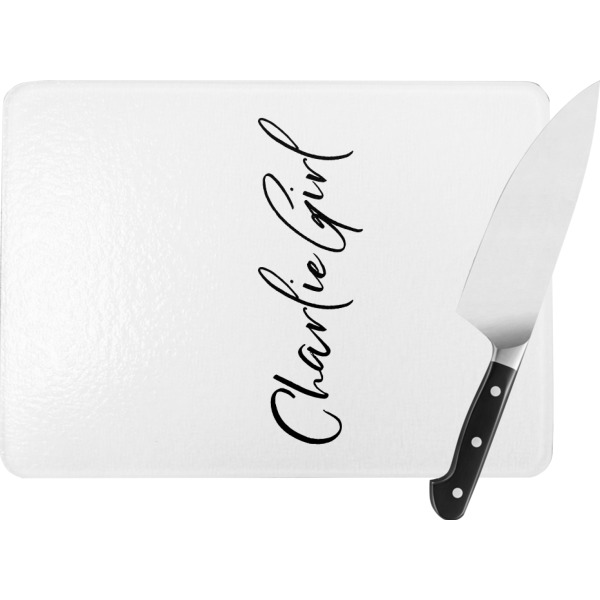 Custom Design Your Own Rectangular Glass Cutting Board