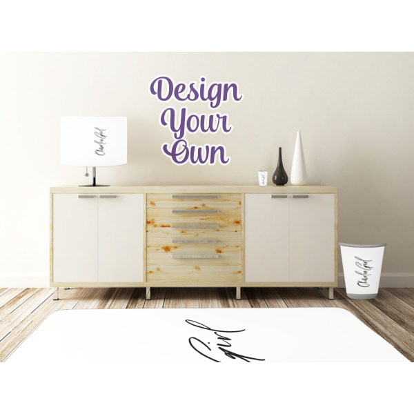 Custom Design - Wall Graphic Decal Wooden Desk