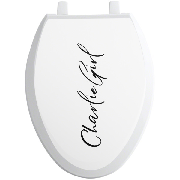 Custom Design - Toilet Seat Decal - Elongated - Front