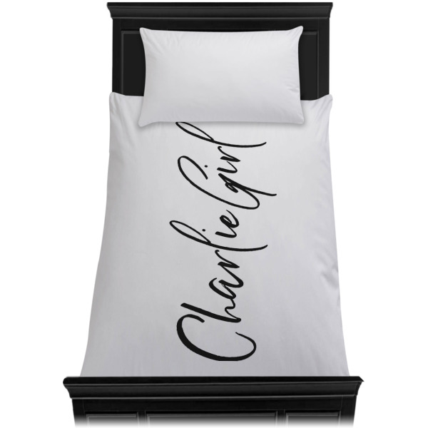 Custom Design - Duvet Cover - Twin - On Bed - No Prop