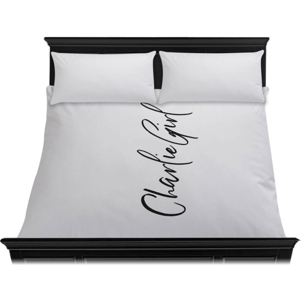 Custom Design - Duvet Cover - King - On Bed - No Prop