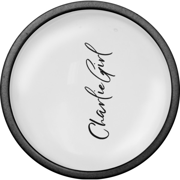 Custom Design - Cabinet Knob - Black - Front