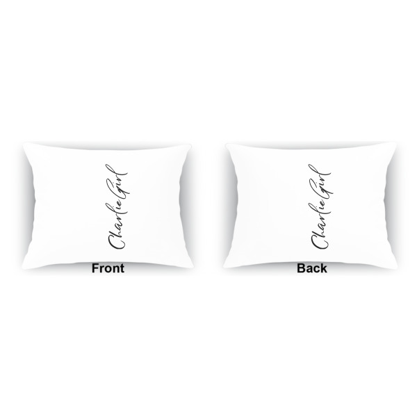 Custom Design - Indoor Rectangular Burlap Pillow (Front and Back)