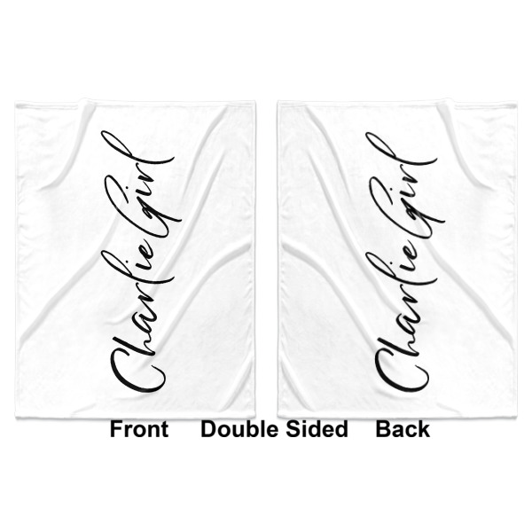 Custom Design - Baby Blanket (Double Sided - Printed Front and Back)