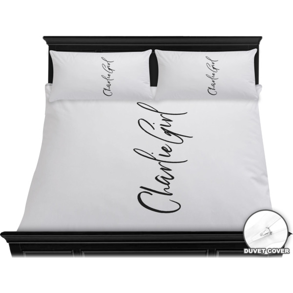 Custom Design - Bedding Set - King - Duvet - On Bed