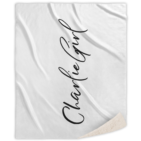 Custom Design Your Own Sherpa Throw Blanket