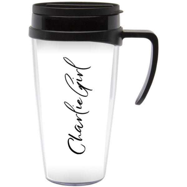 Custom Design Your Own Acrylic Travel Mug with Handle