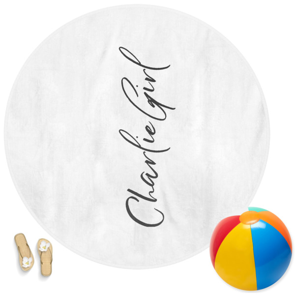 Custom Design Your Own Round Beach Towel