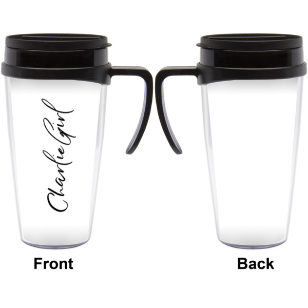Custom Design - Travel Mug with Black Handle - Approval