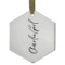 Design Your Own Flat Glass Ornament - Hexagon