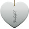 Design Your Own Heart Ceramic Ornament