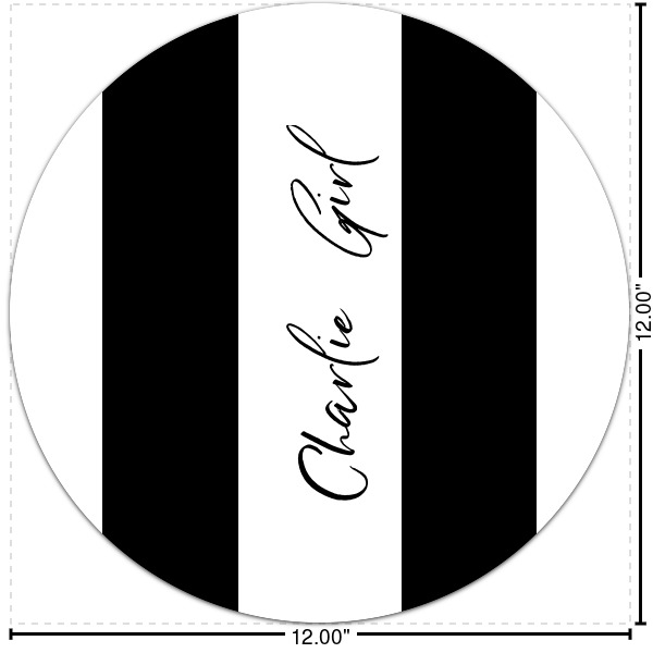 Custom Design Your Own Round Decal - Medium