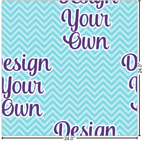 Custom Design Your Own Wallpaper & Surface Covering - Water Activated - 24" x 24" Sample