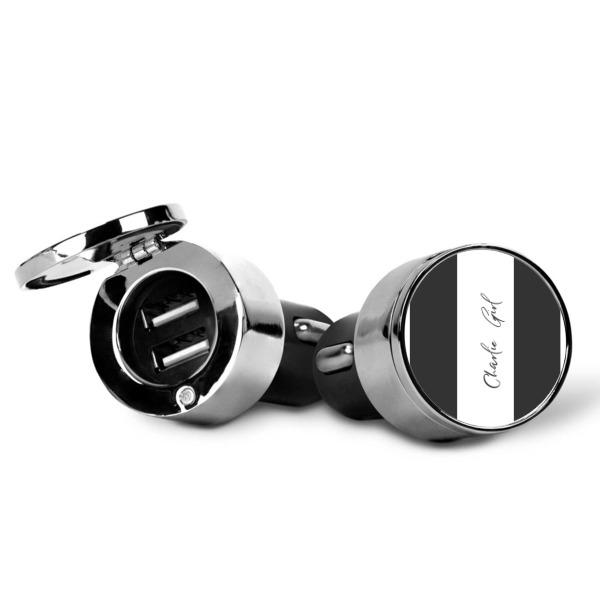 Custom Design - USB Car Charger - Open & Closed