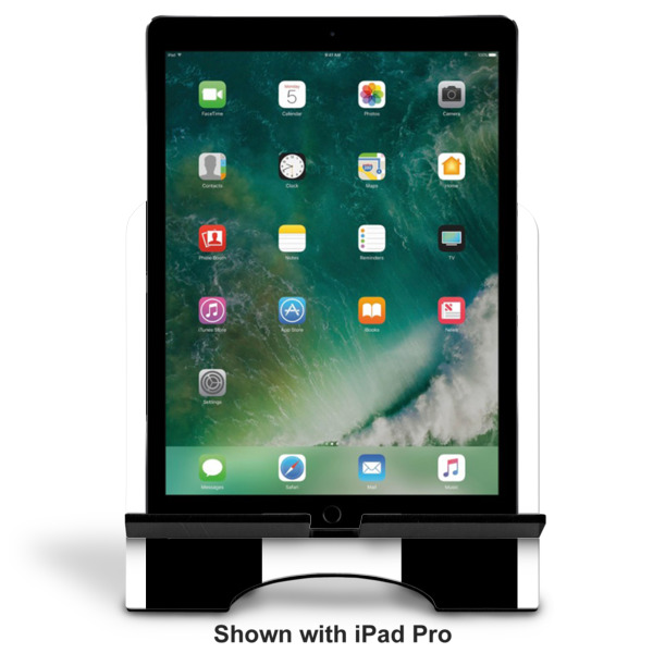 Custom Design - Stylized Tablet Stand - Front with ipad