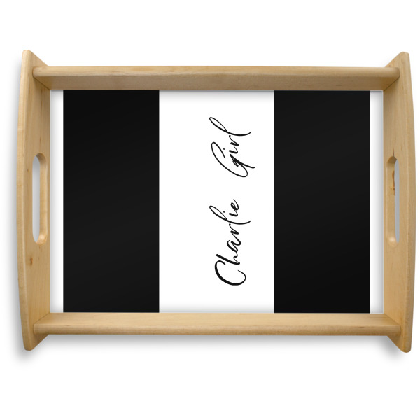 Custom Design Your Own Natural Wooden Tray - Large